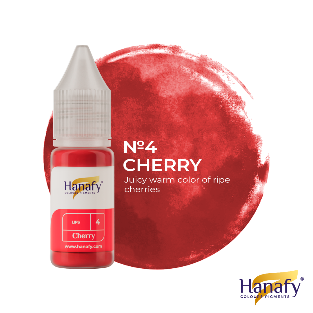 Labios N4 Cherry Hanafy - Pigmento referencia para full lips