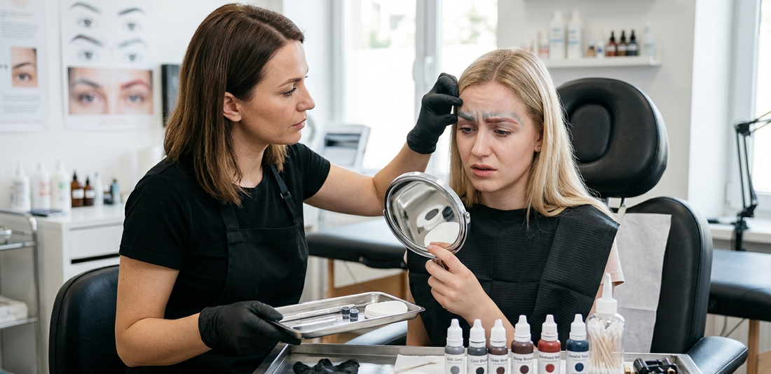 Errores al elegir pigmentos para micropigmentación de cejas