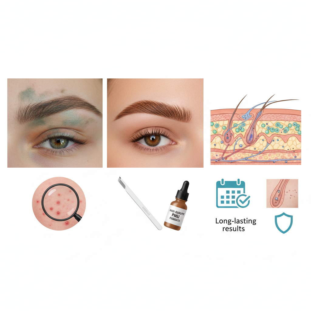 Pigmentos PMU y cicatrización: qué influye realmente en el resultado final