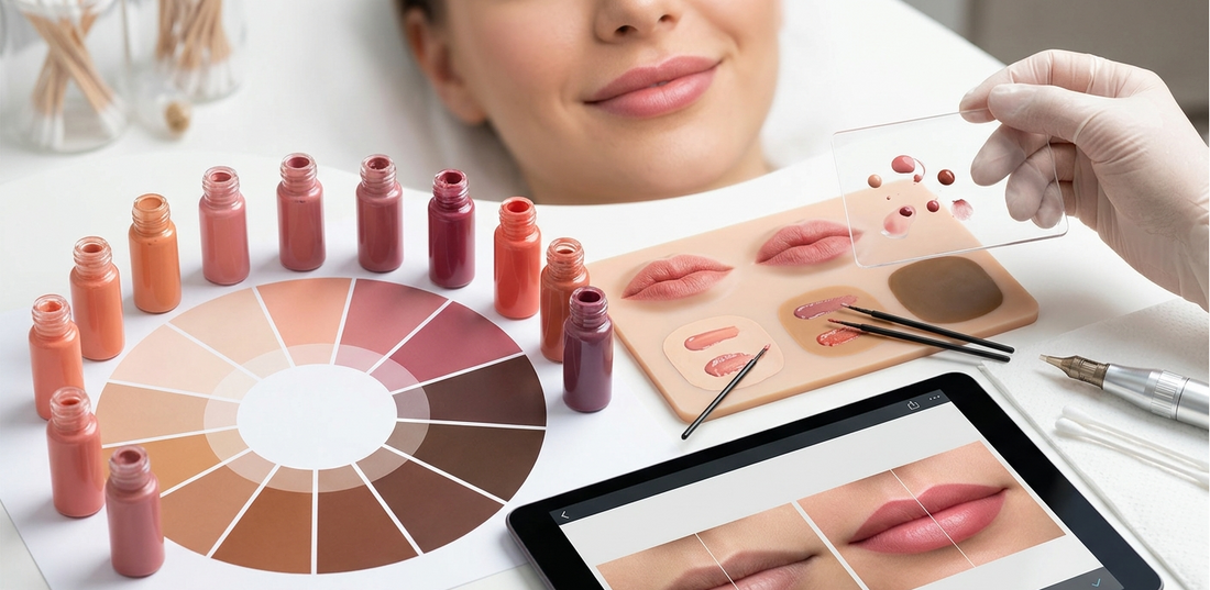 Pigmentos para labios en micropigmentación: cómo elegir el tono ideal - Hanafy Pigments Spain