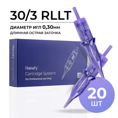 Cartuchos Hanafy 3 puntas (RLLT)(RSLT)